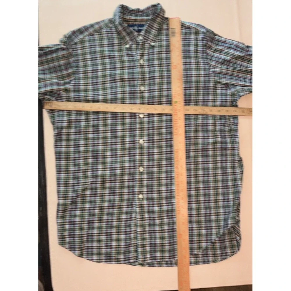 Polo Ralph Lauren Plaid Button Down Mens Large Long Sleeve Classic Fit